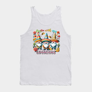 Fiesta With My Gnomie Cinco de Mayo Gnomigos Mexican Gnomie Tank Top